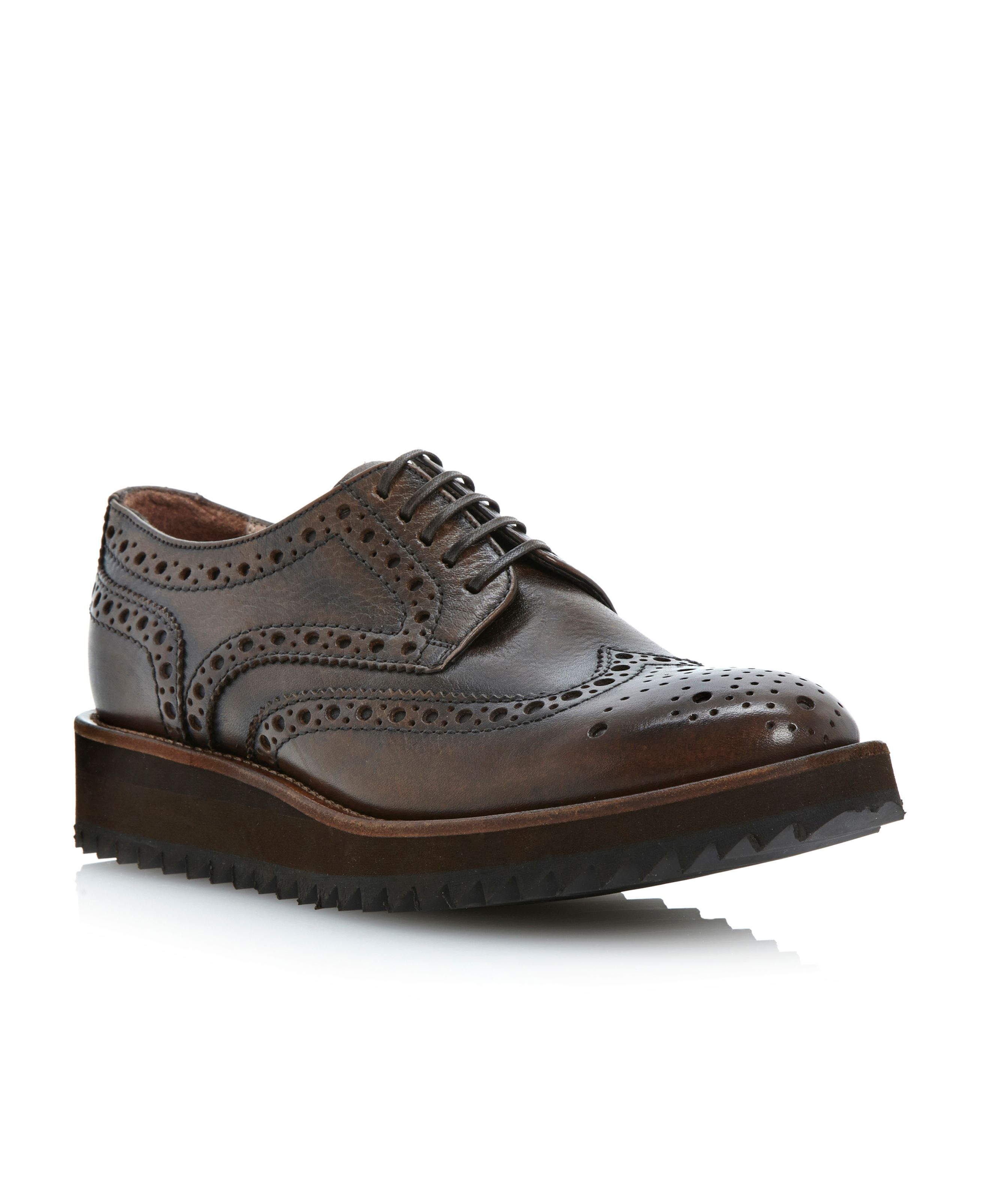 Dune black Huntingdoneva Sole Lace Up Brogue Shoes in