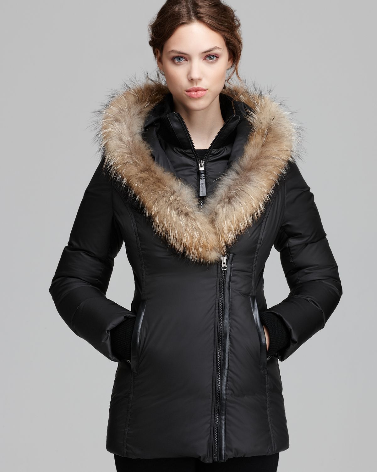 mackage adali coat black