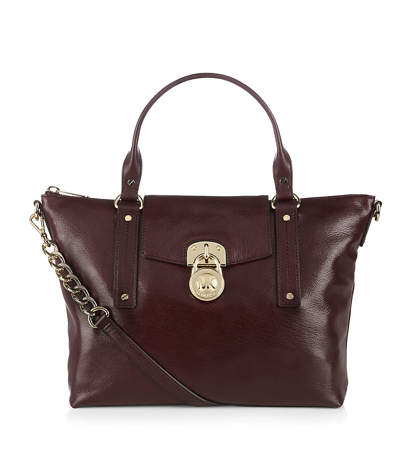 Michael By Michael Kors Hamilton Slouchy Satchel in Brown (gold) | Lyst