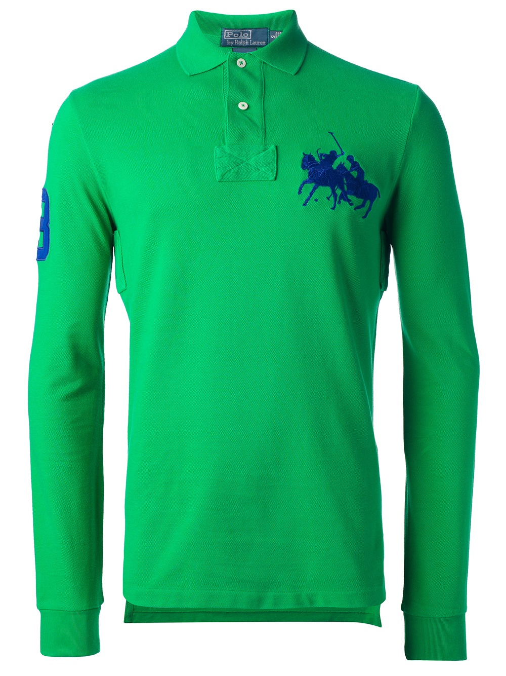 Polo ralph lauren Long Sleeve Polo Shirt in Green for Men | Lyst