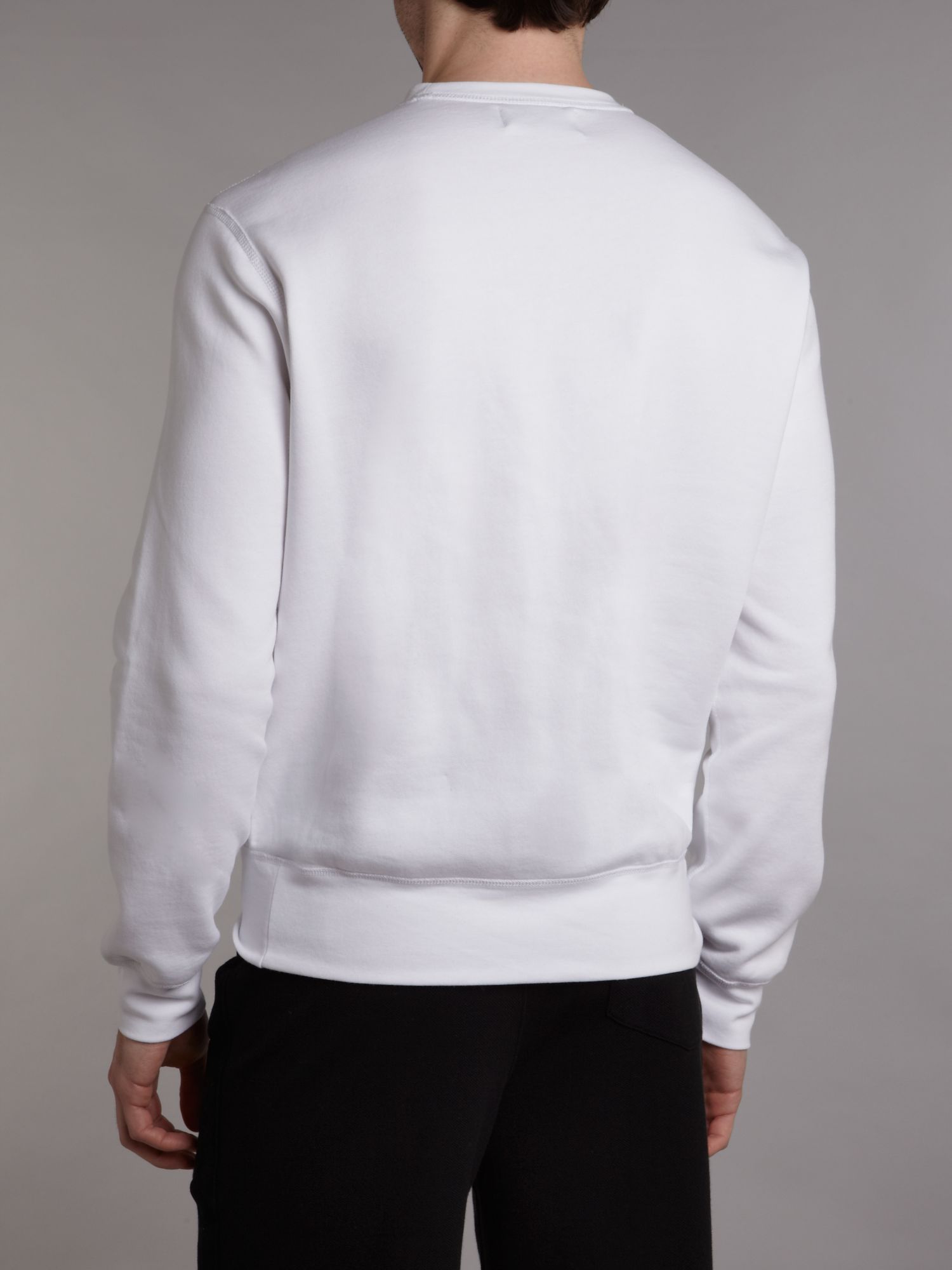 Polo ralph lauren Crew Neck Sweater in White for Men | Lyst