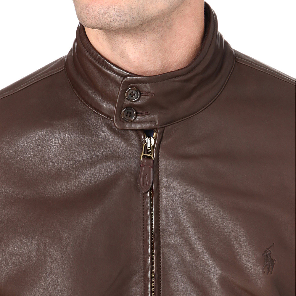 ralph lauren barracuda leather jacket