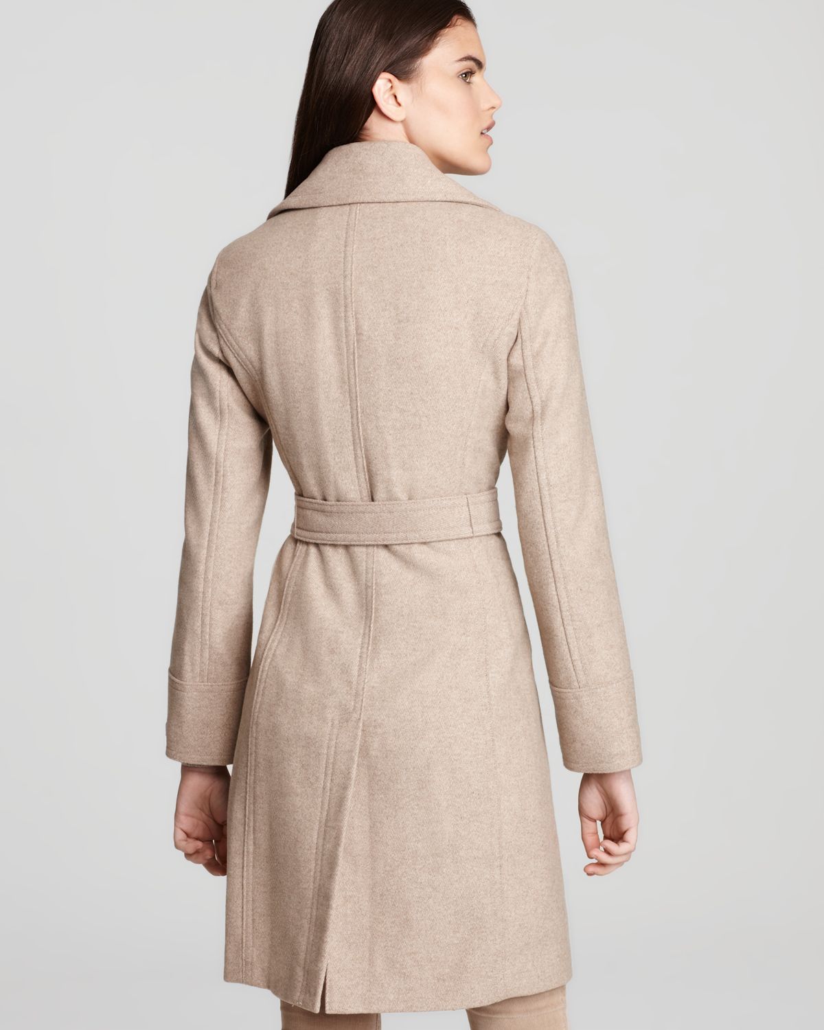 calvin klein oatmeal coat