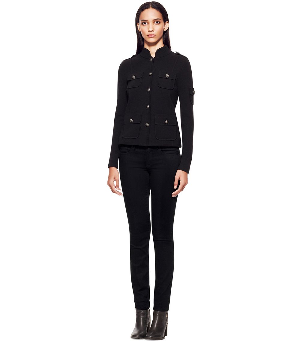 Tory Burch Shrunken Sgt Pepper Jacket in Black Lyst