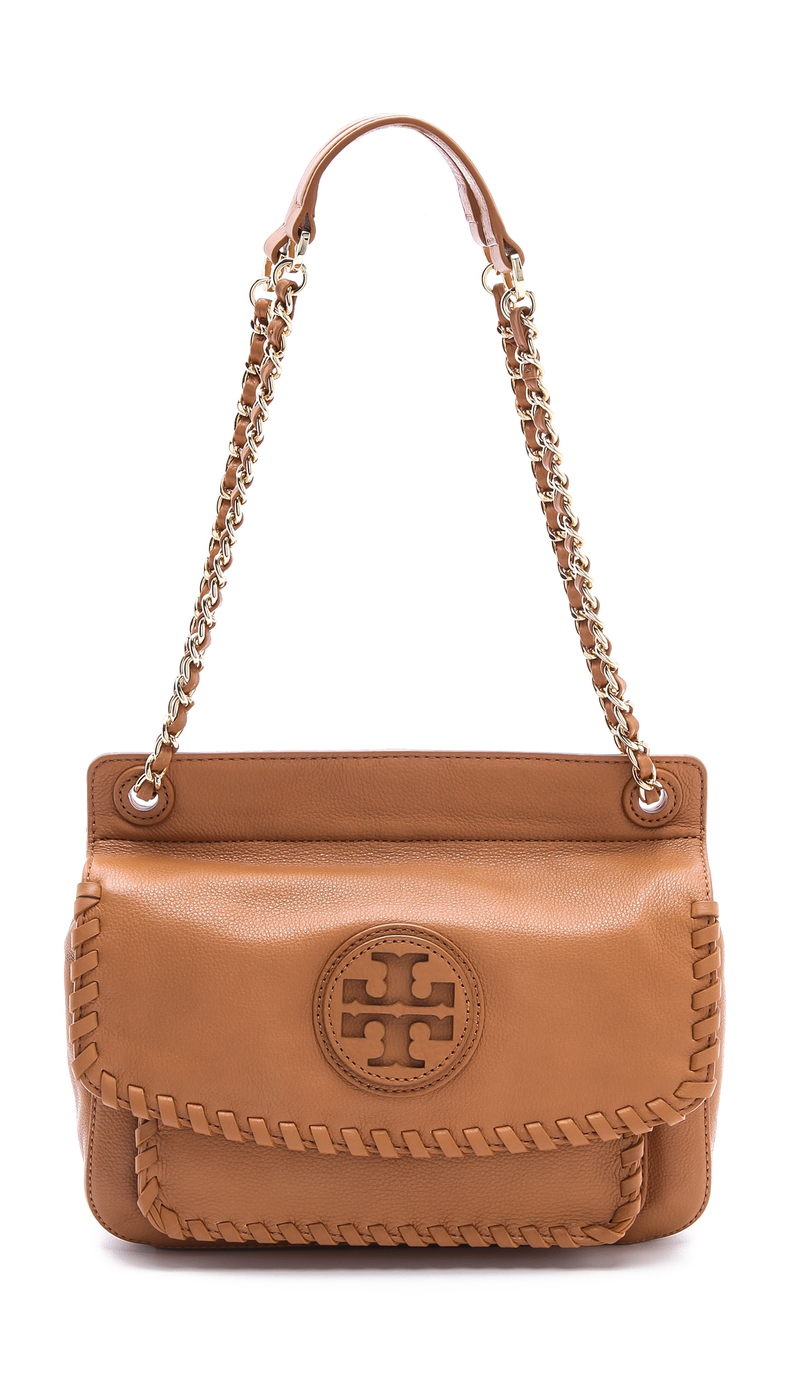 Tory Burch Marion Small Shoulder Bag in Brown | Lyst