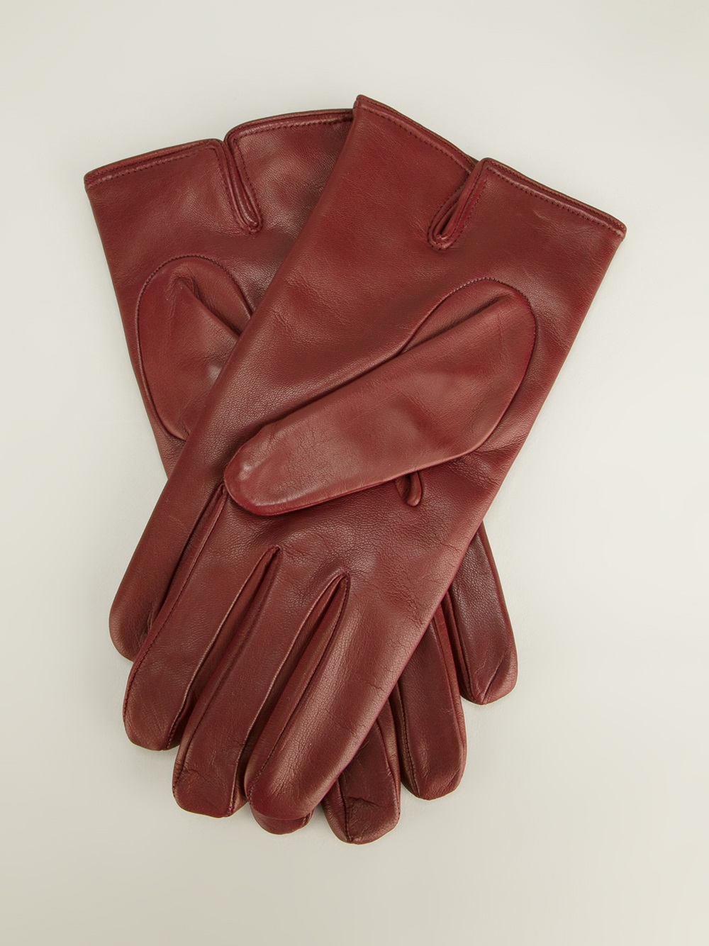 armani leather gloves mens