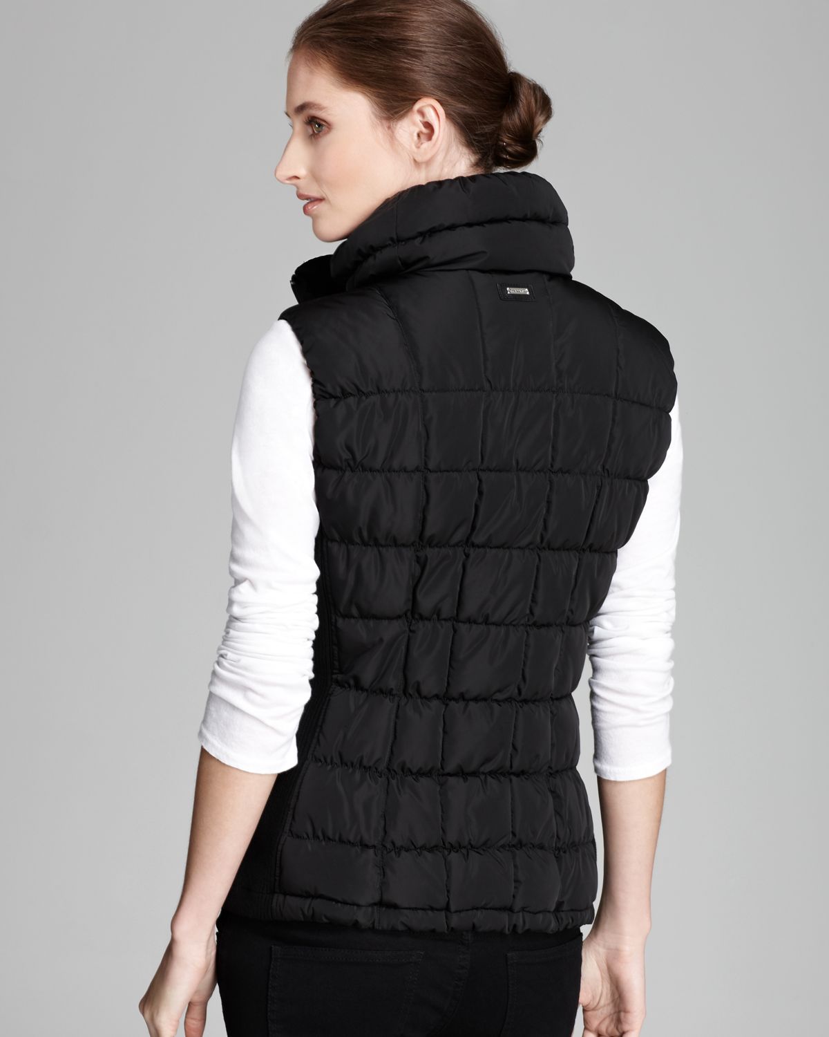 calvin klein black vest womens