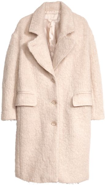 H&m Coat in Pink (Light pink) | Lyst