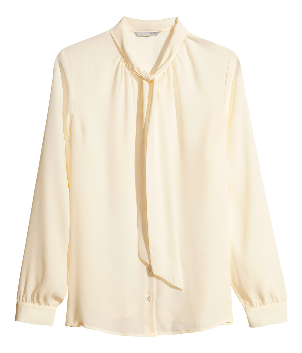 h&m bow blouse