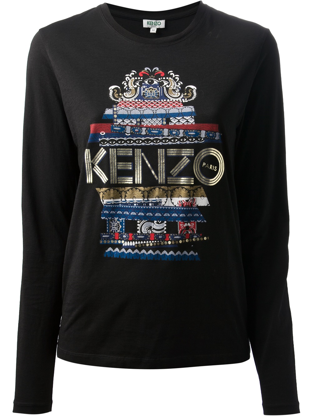 kenzo black logo t shirt