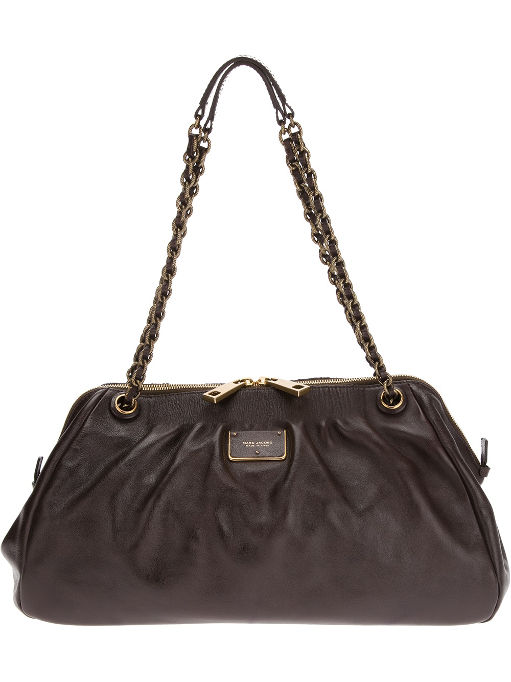 Marc Jacobs Chain Strap Shoulder Bag in Brown - Lyst
