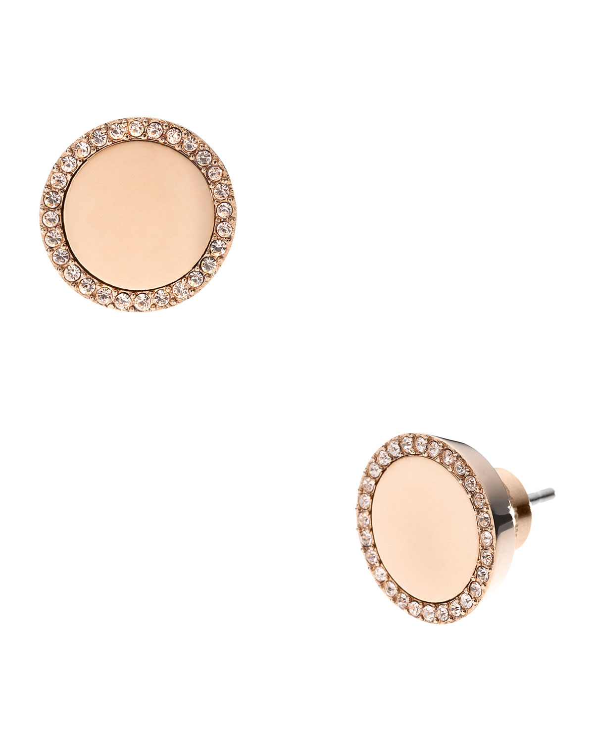 michael kors earrings rose gold studs for Sale OFF 68%