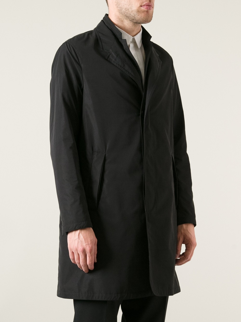 mens black rain jacket