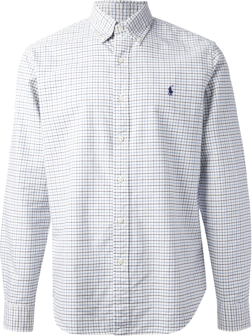 ralph lauren black and white check shirt