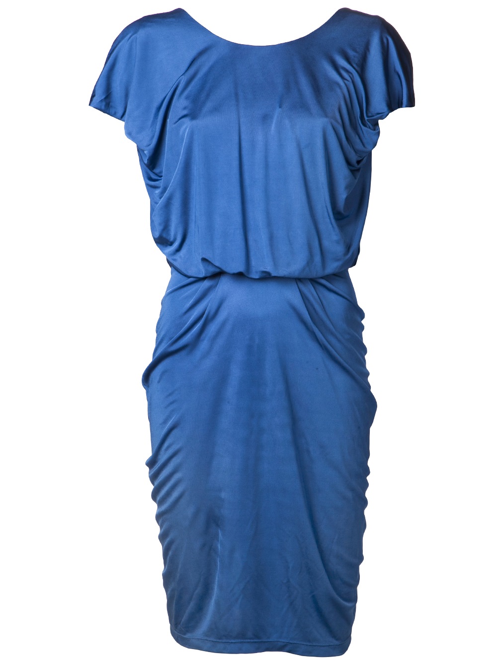 Saloni Aspara Ruched Dress in Blue | Lyst