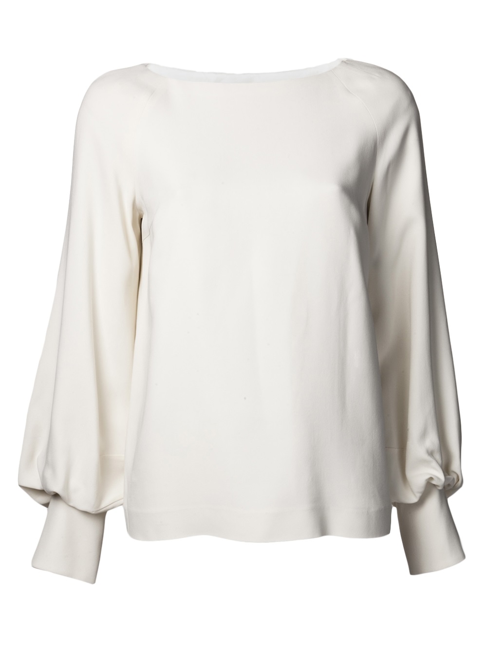The Row Bell Sleeve Blouse in White (Natural) - Lyst