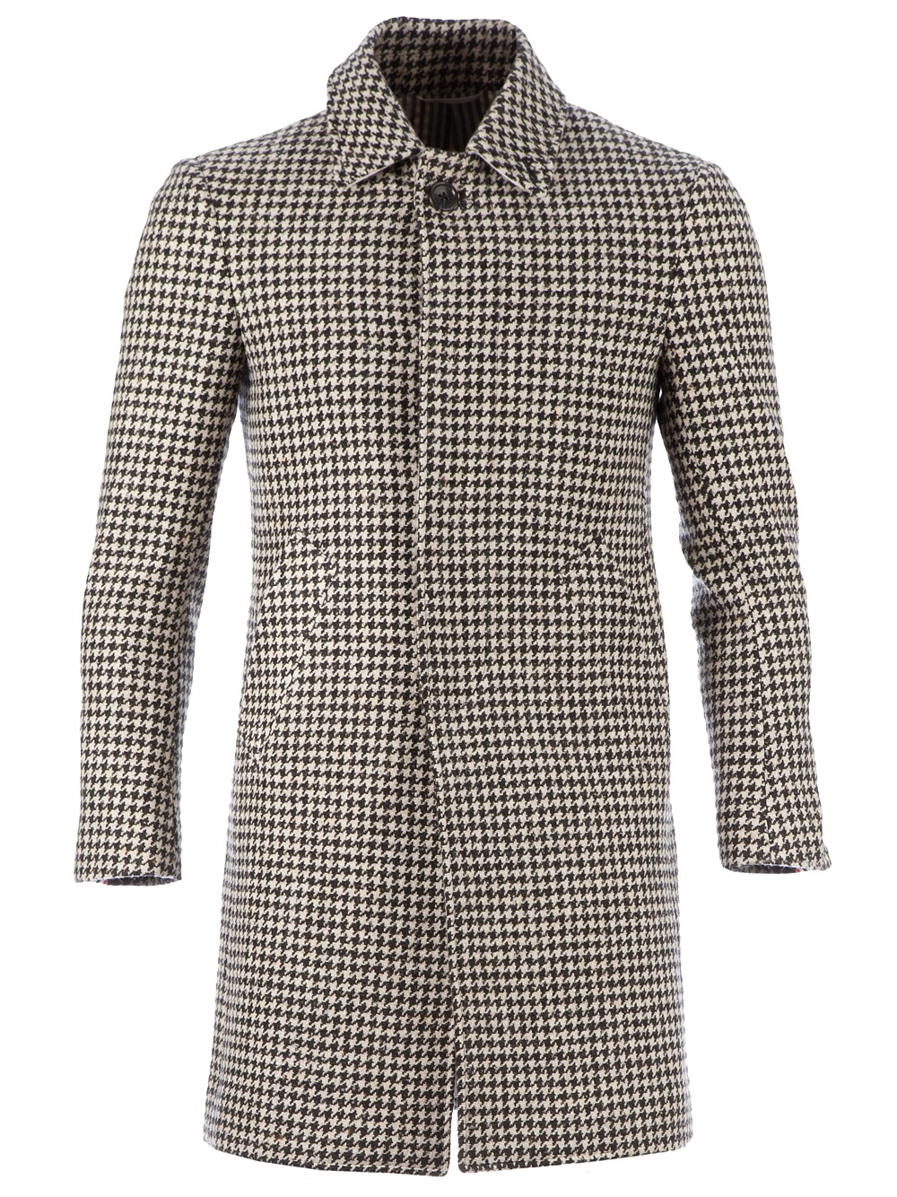 Thom Browne Dogtooth Coat in Black for Men Lyst