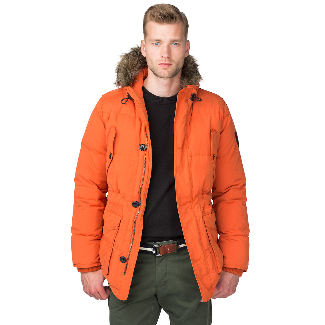 parka hampton tommy hilfiger orange