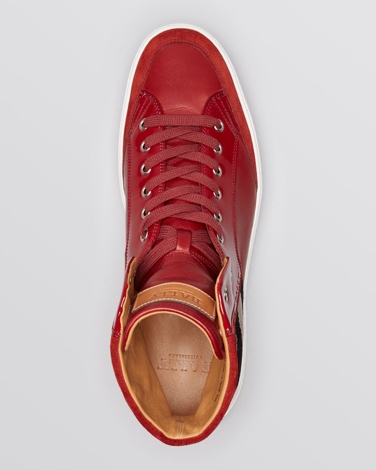 bally red sneakers