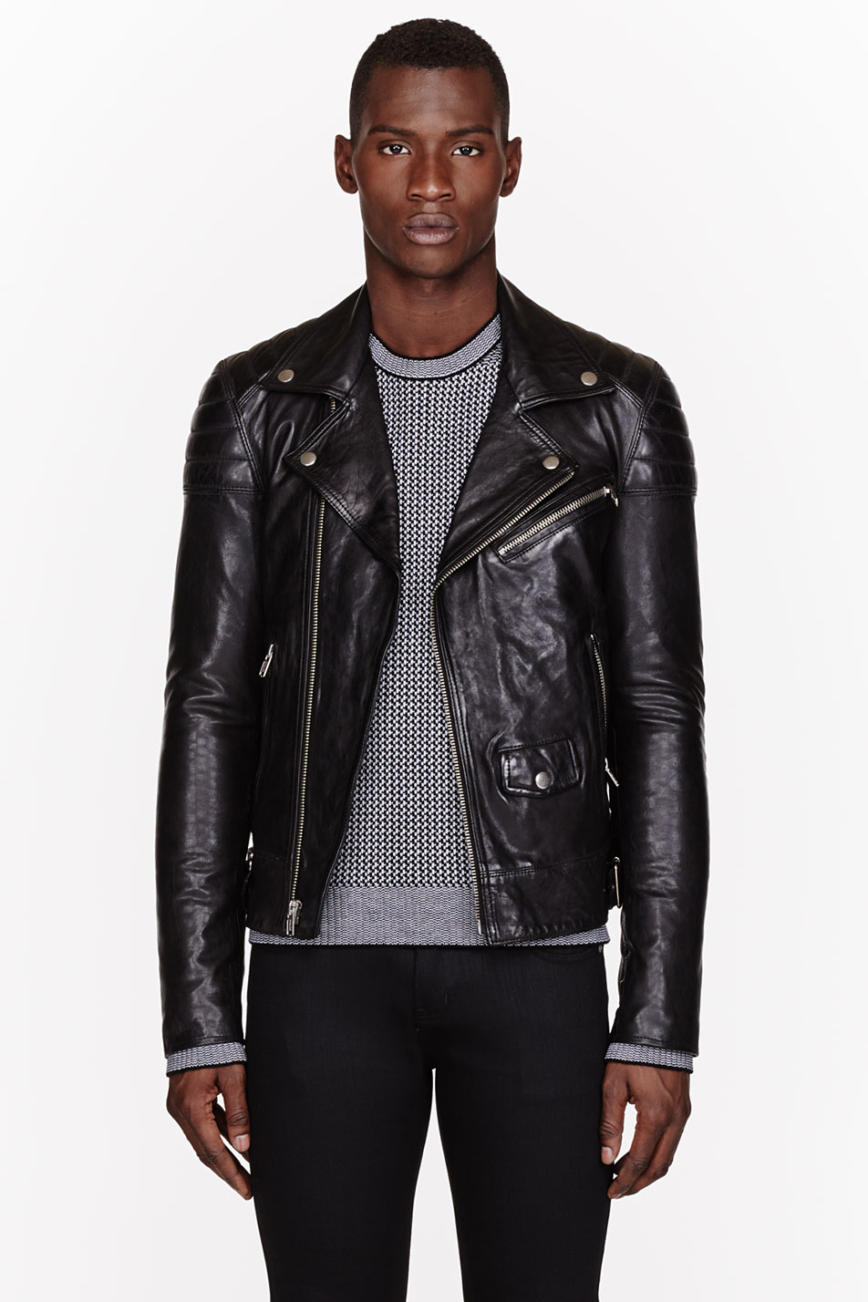 Lyst - Blk dnm Black Leather 31 Biker Jacket in Black for Men