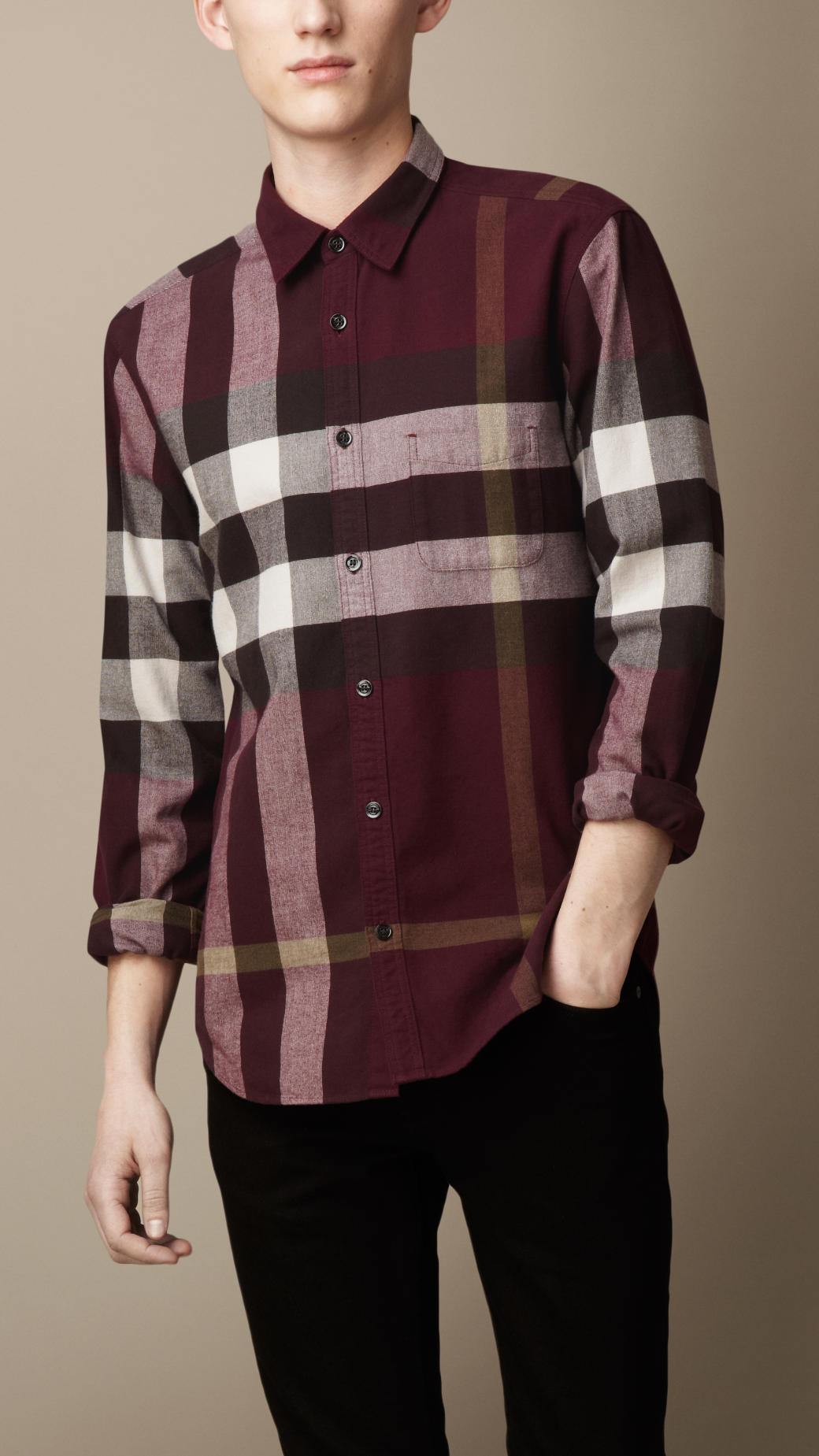 Burberry Exploded Check Men\'s Shirt 2025