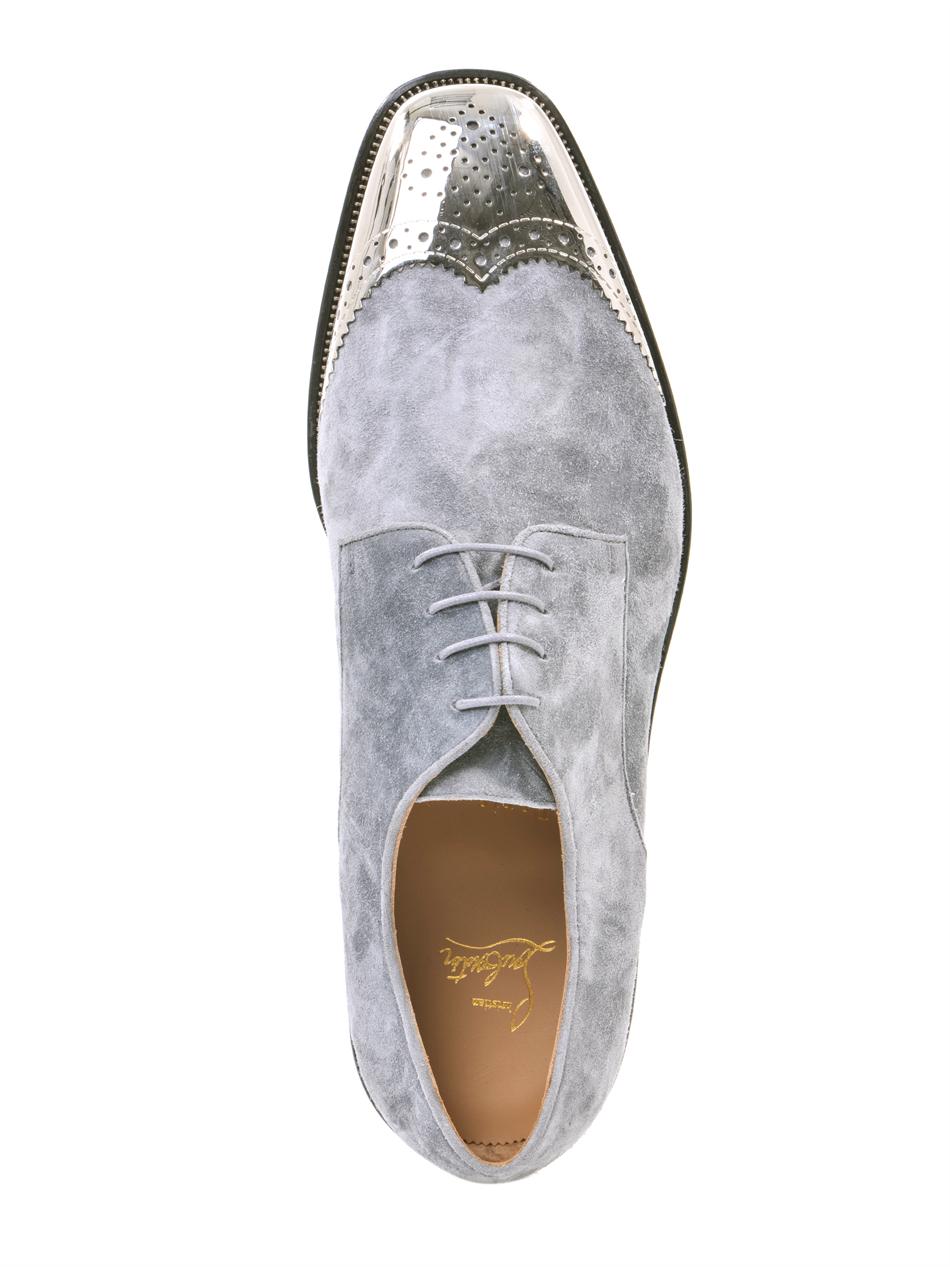 louboutin grey suede
