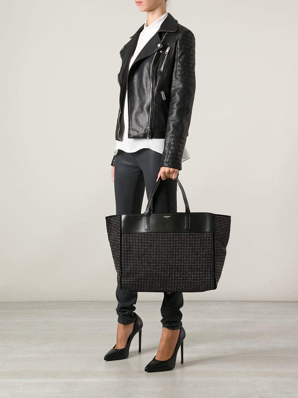 studded tote
