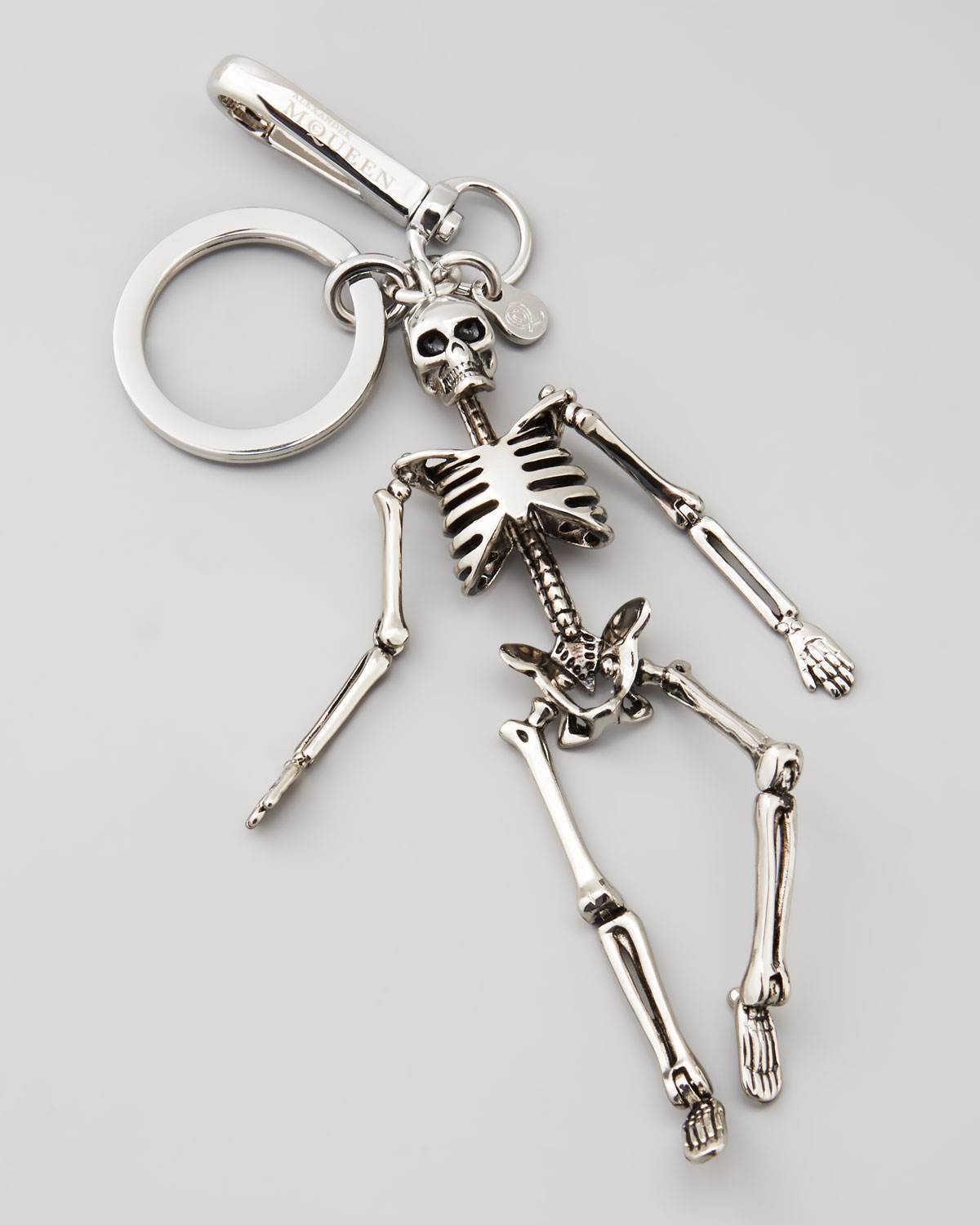 Alexander mcqueen Mens Skeleton Key Chain in Metallic for Men | Lyst