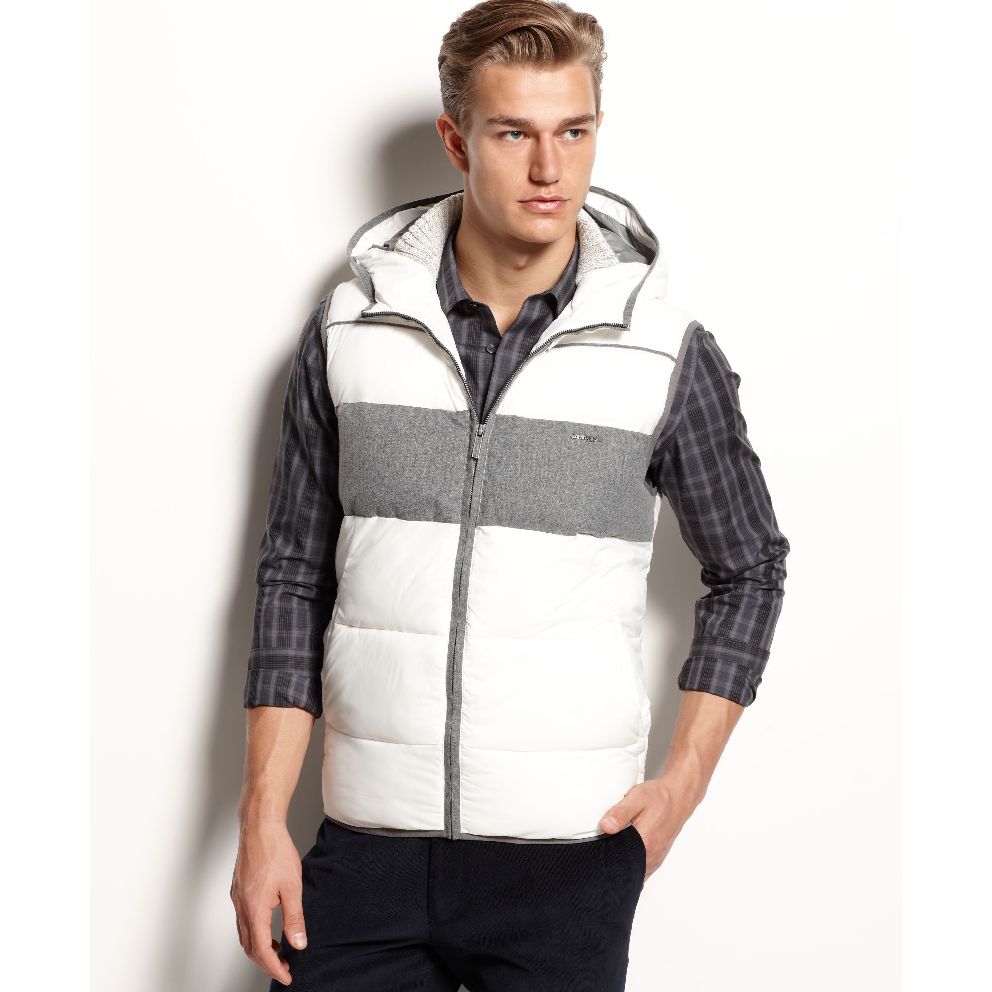 Calvin Klein Hooded Vest Factory Sale, SAVE 58%.