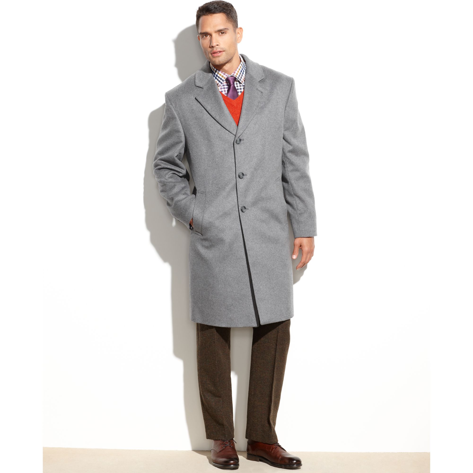 michael kors overcoat mens