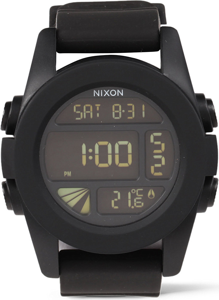 nixon black digital watch