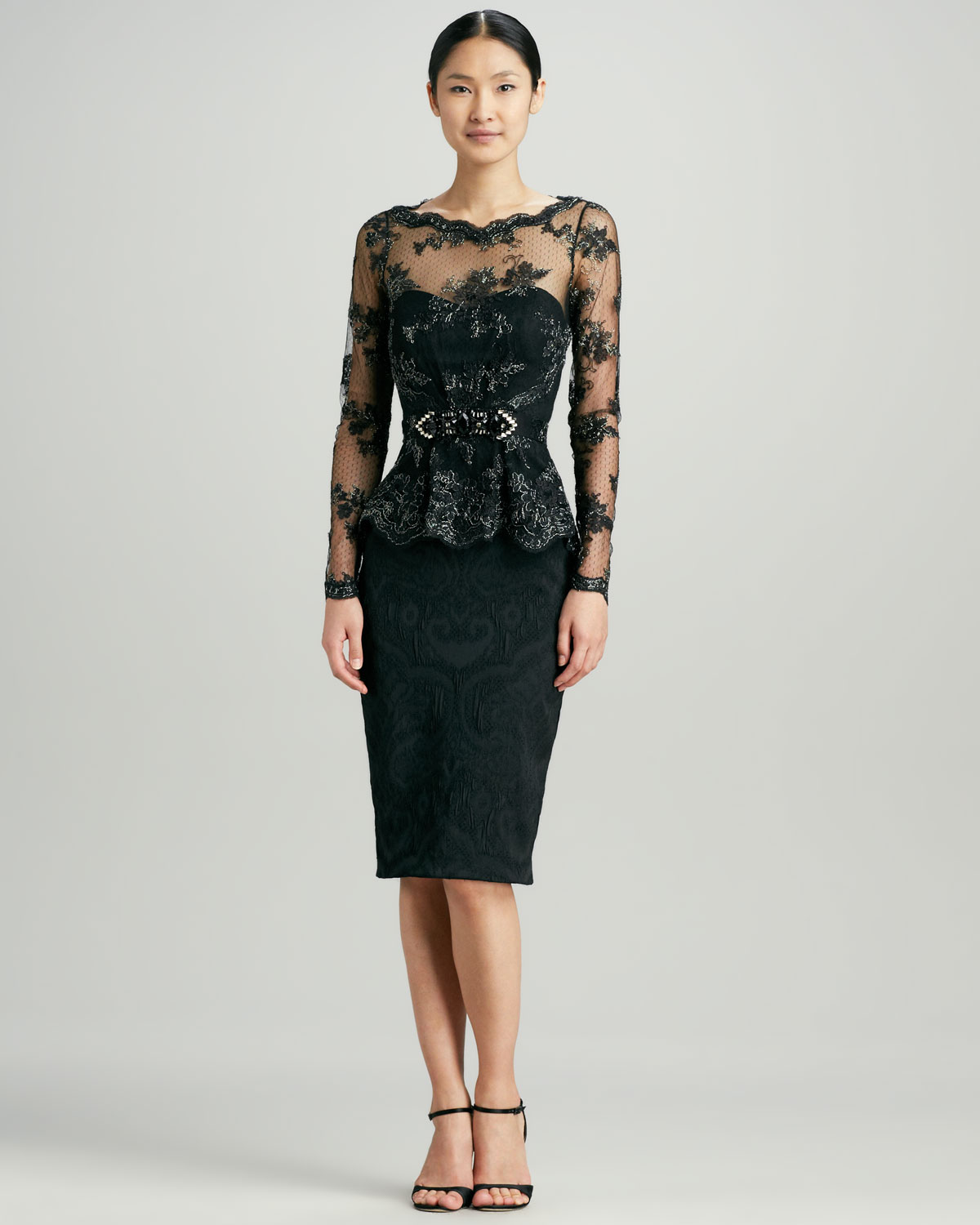 red spaghetti strap prom dress