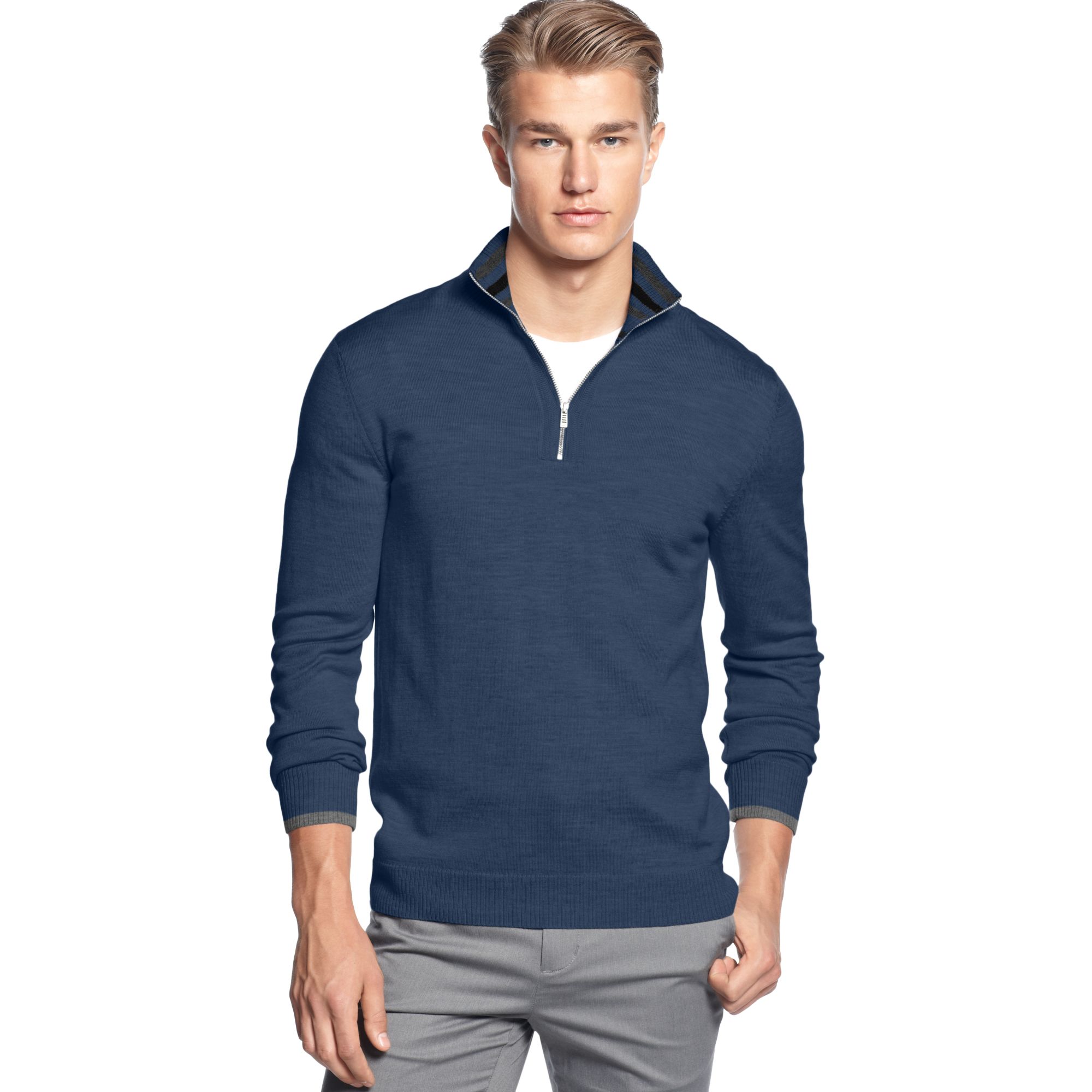 calvin klein quarter zip pullover