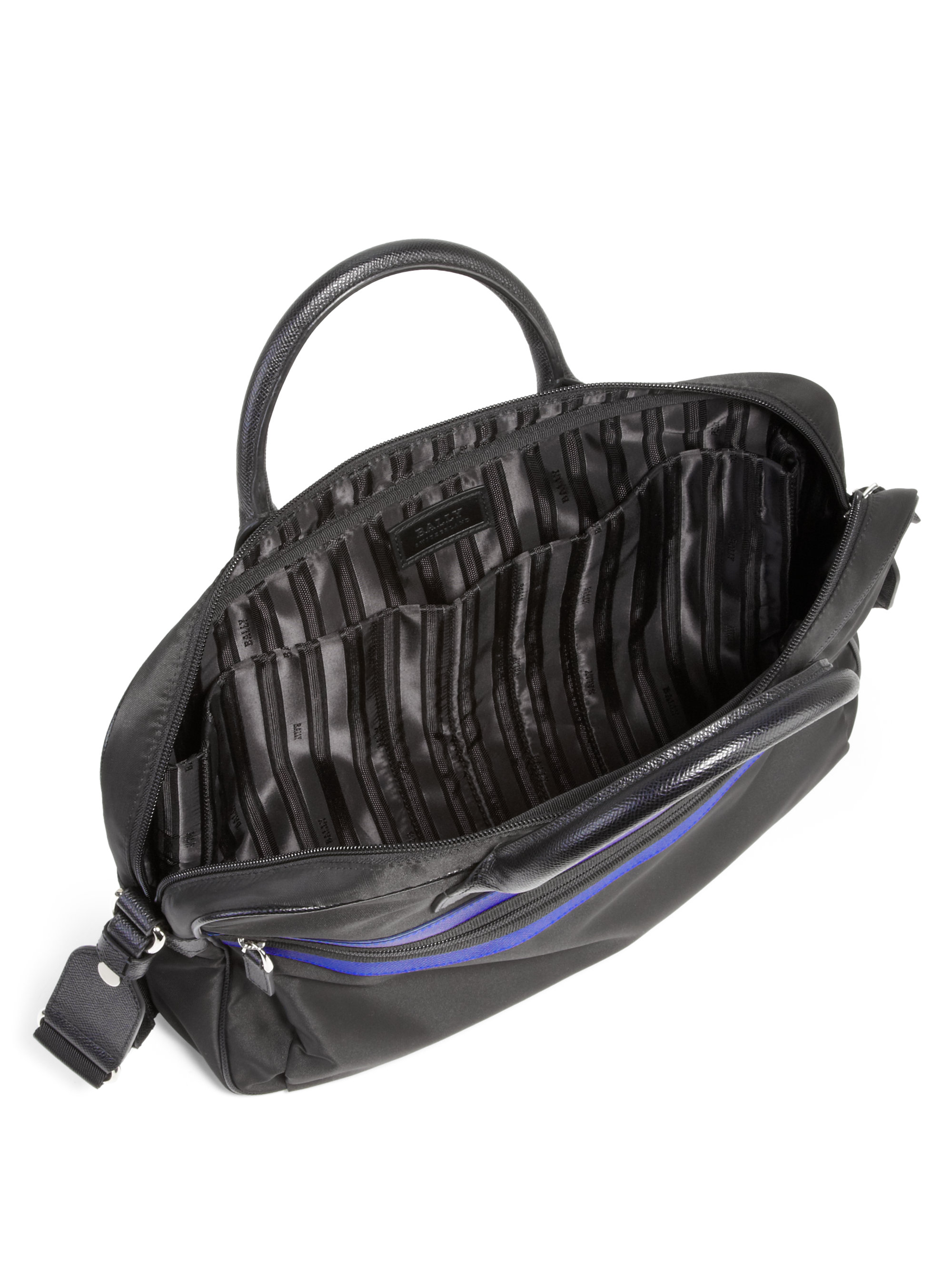 Lyst Bally Nylon Urban Traveler Briefcase in Black for Men