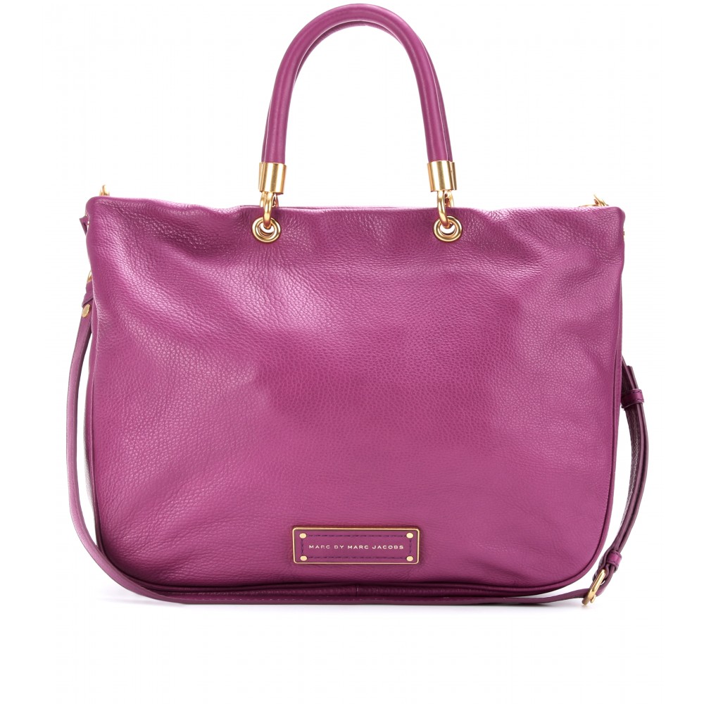 Lyst - Marc By Marc Jacobs Too Hot To Handle Leather Tote in Purple