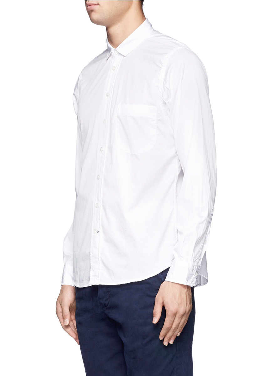 Nanamica Cotton Wind Shirt in White for Men - Lyst