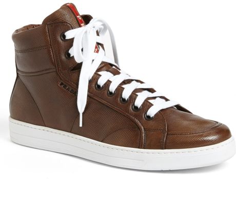 Prada Avenue Sneaker in Brown for Men (Brown/ Brown) | Lyst