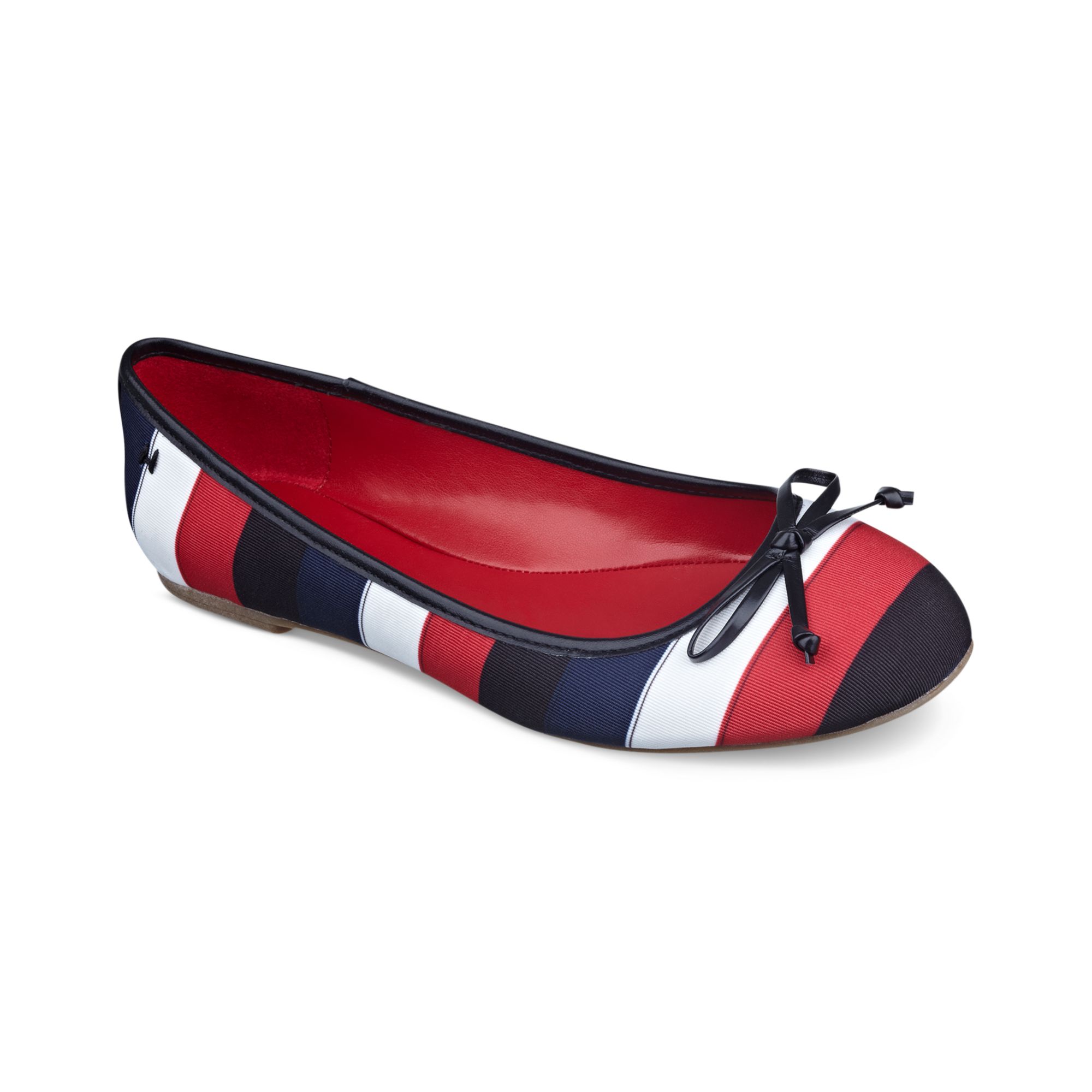 tommy hilfiger flats with bow