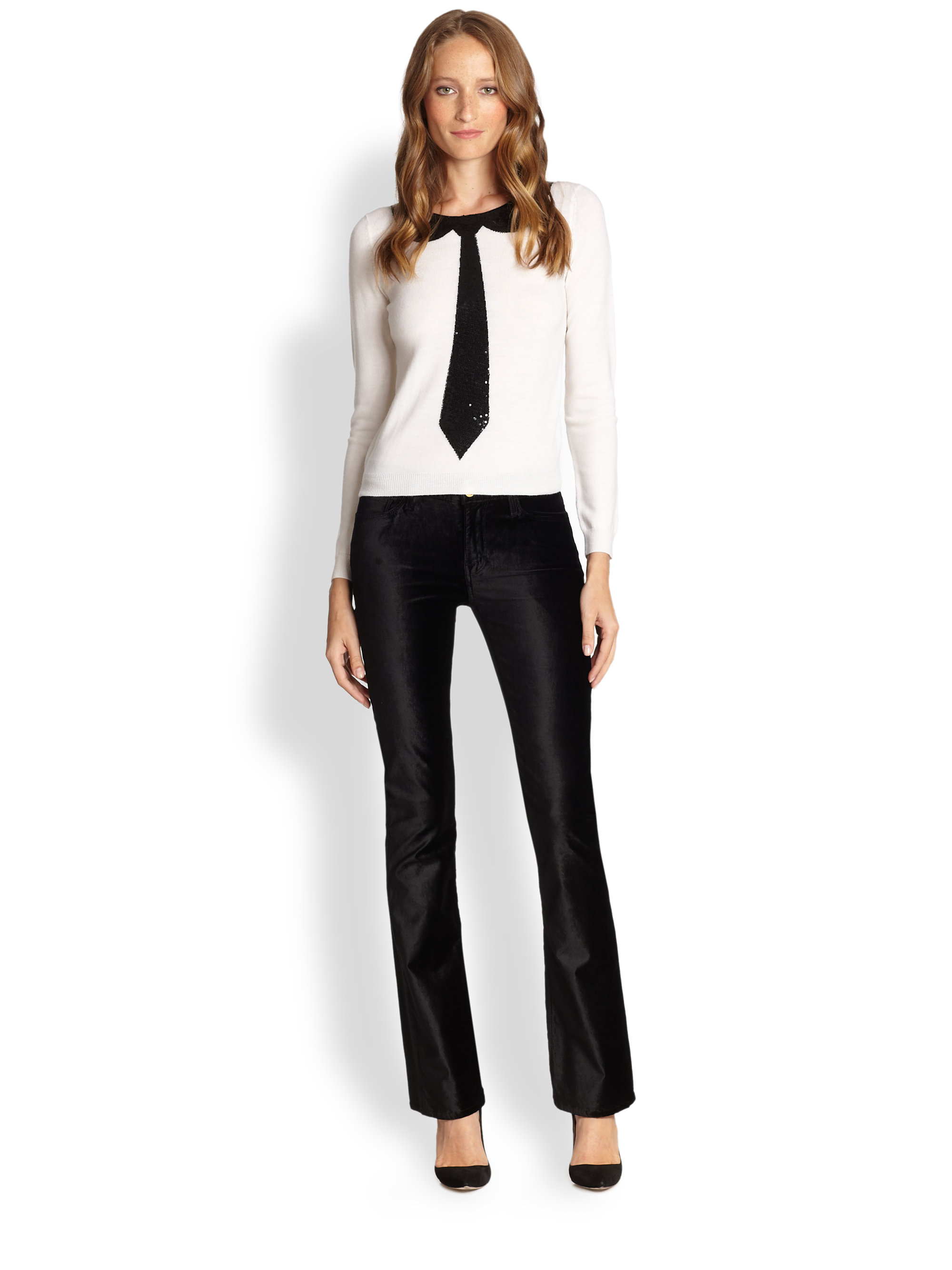 velvet bootcut pants
