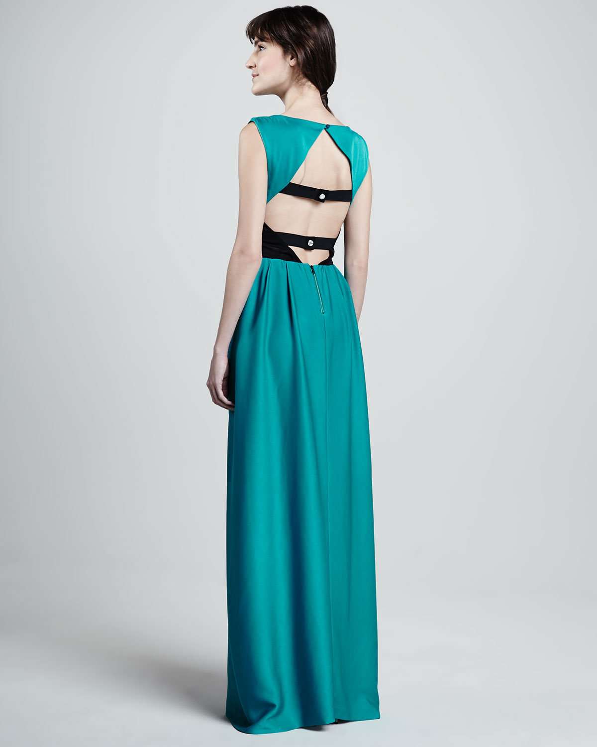 alice and olivia teal dress