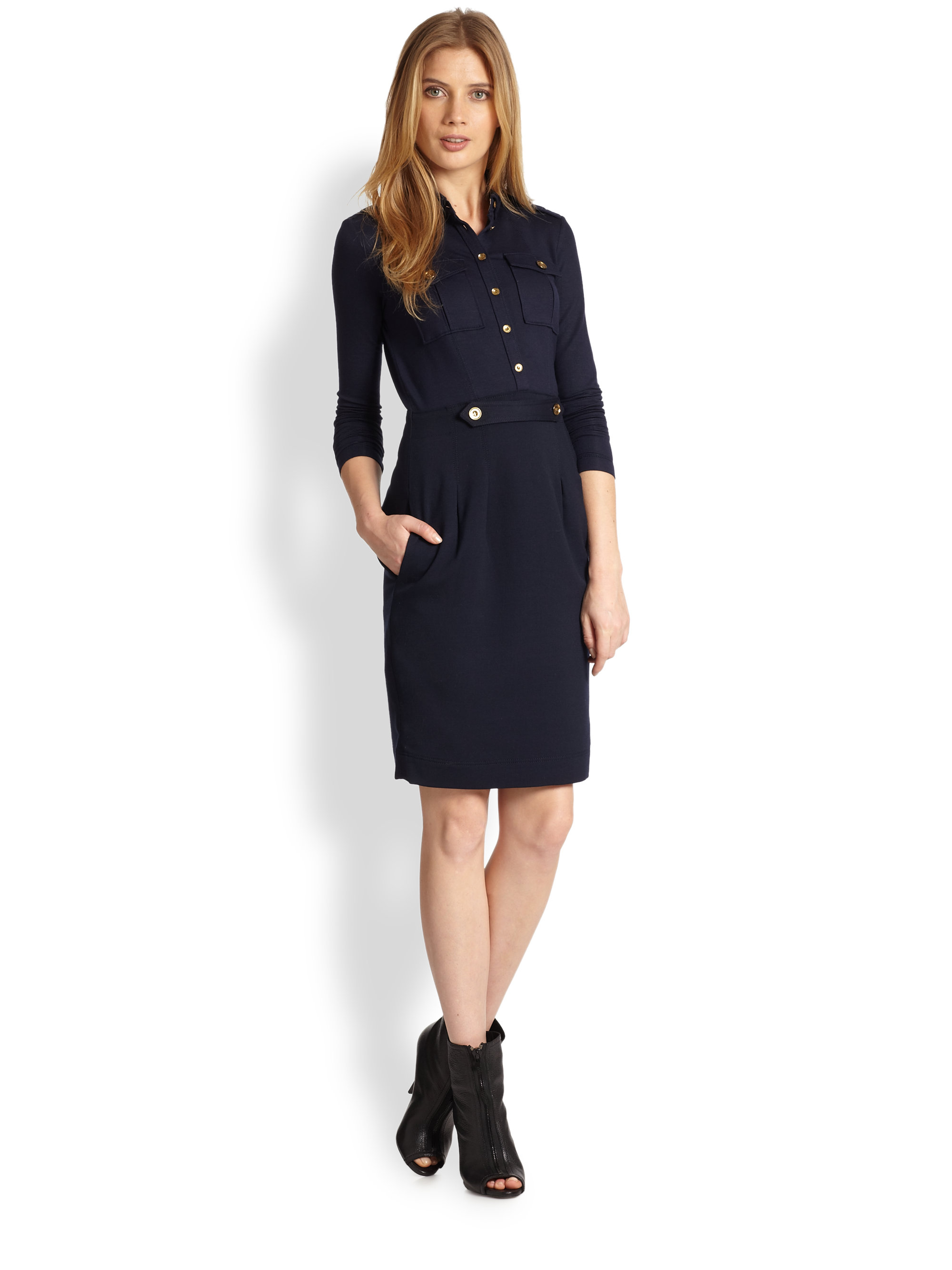 Burberry Brit Military Knit Dress in 
