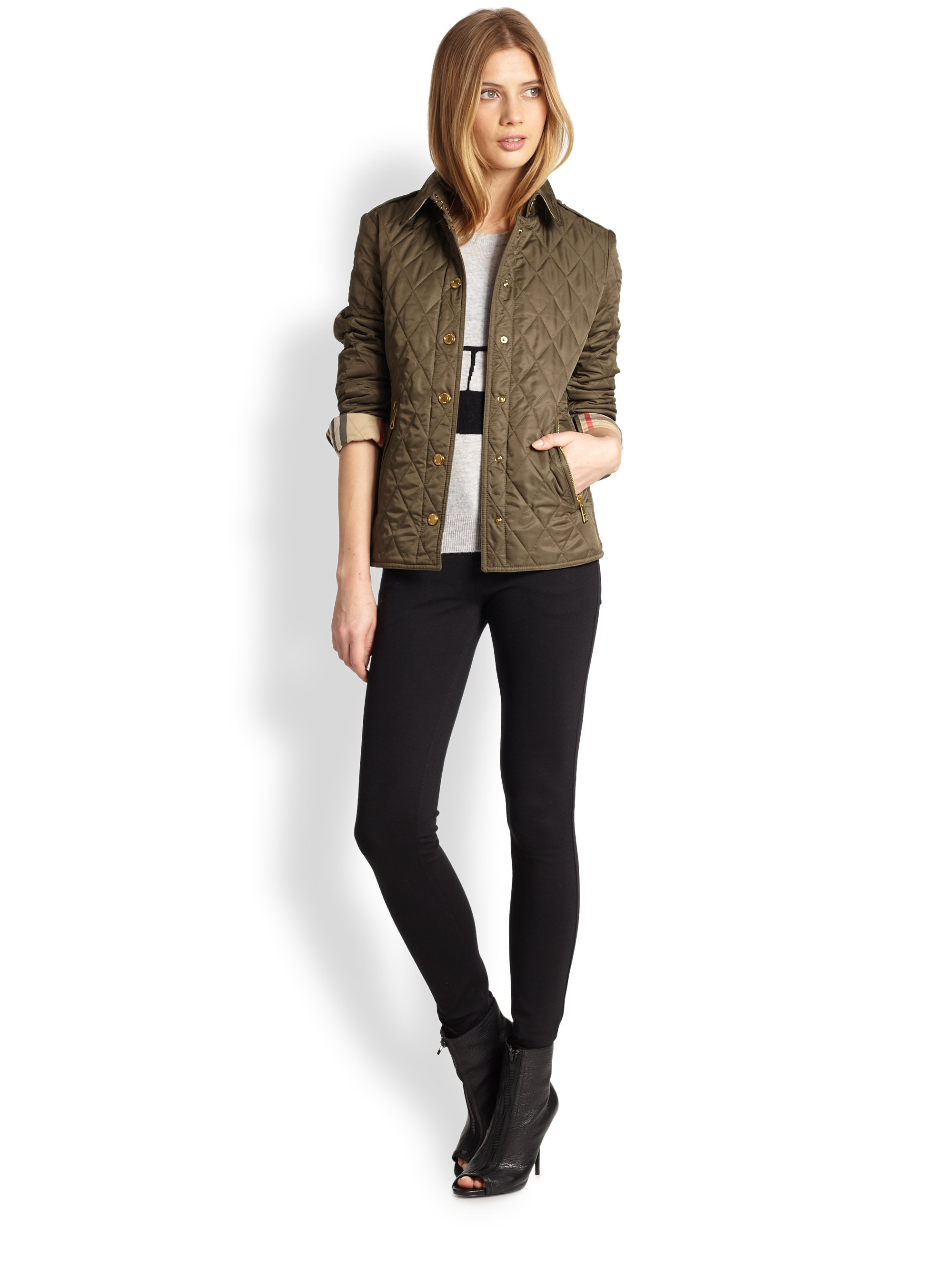 burberry brit quilted jacket