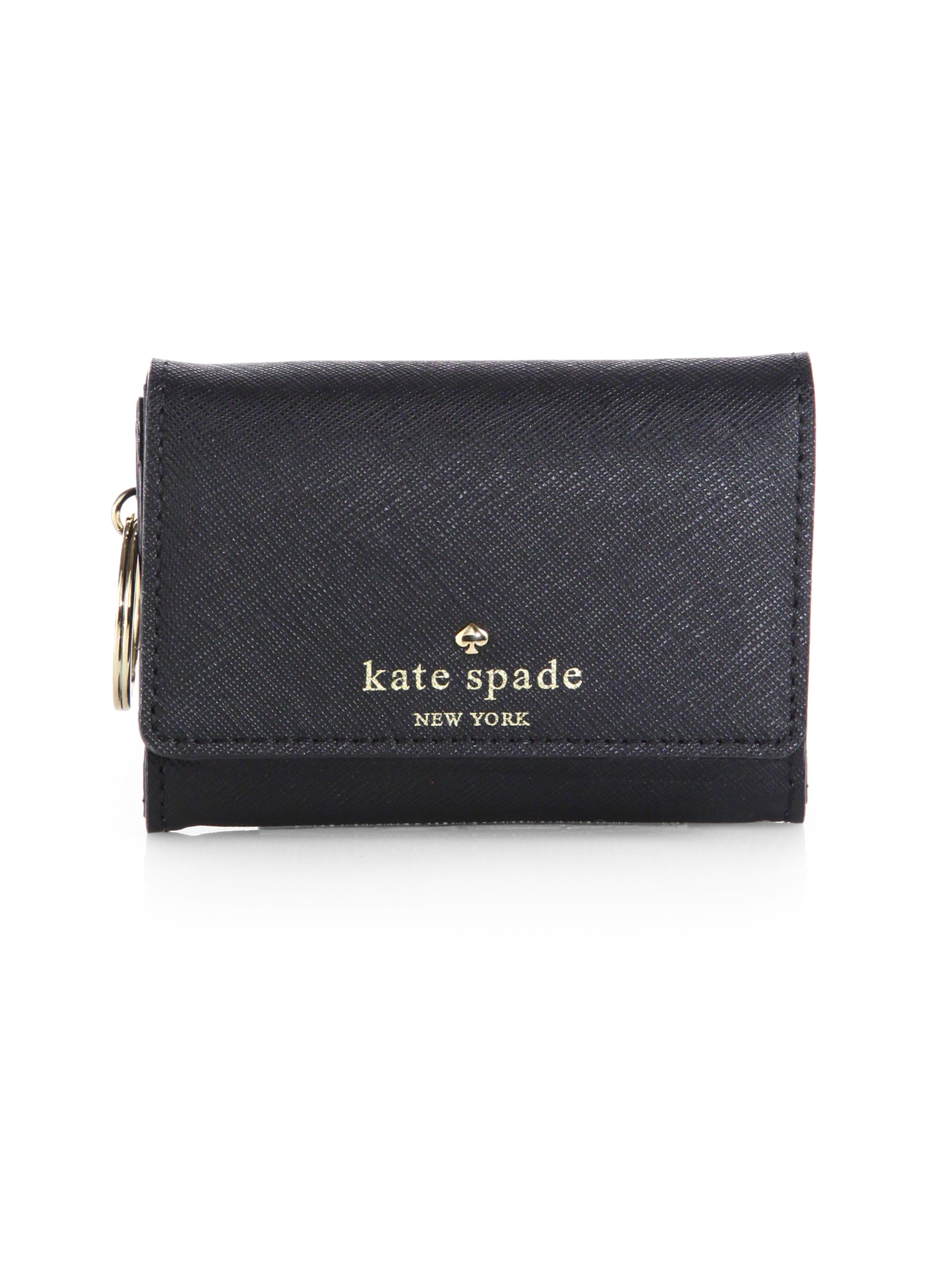 Kate Spade Cherry Lane Small Darla Wallet in Black | Lyst