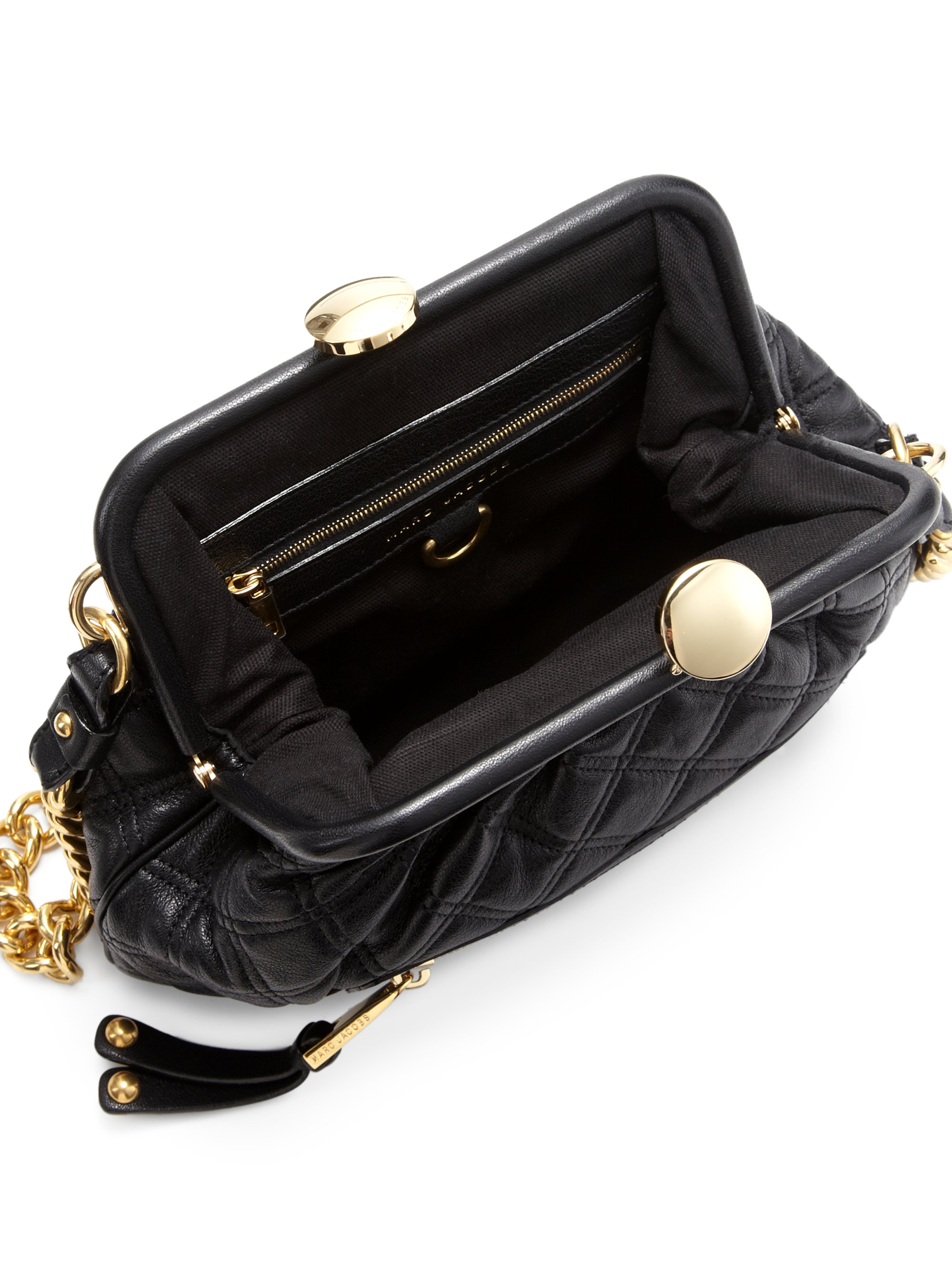 Lyst Marc Jacobs Stam Small Quilted Leather Chain Shoulder Bag In Gallery