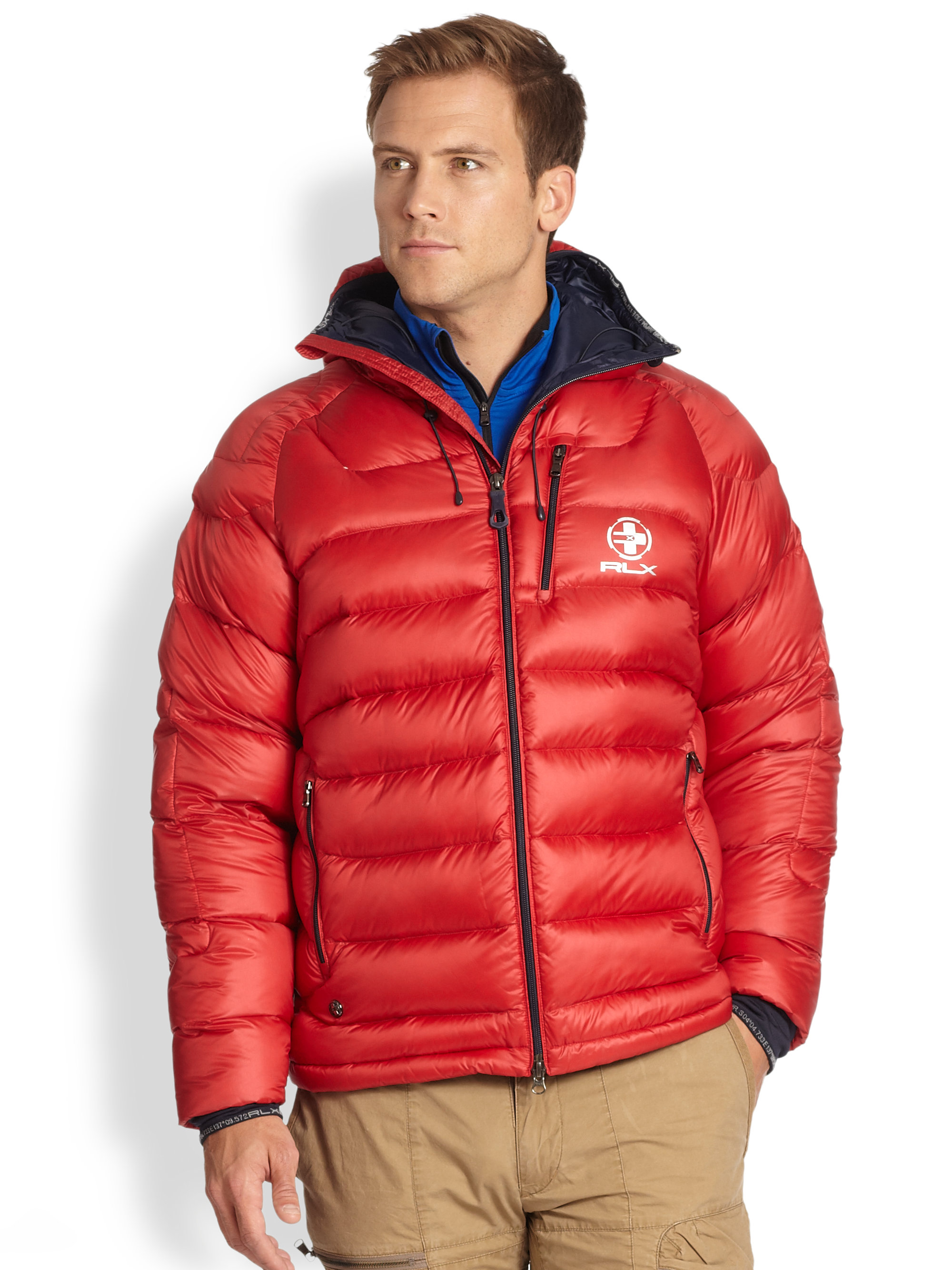 Rlx Ralph Lauren Glacier Down Jacket in Red for Men (PATRIOT RED) | Lyst
