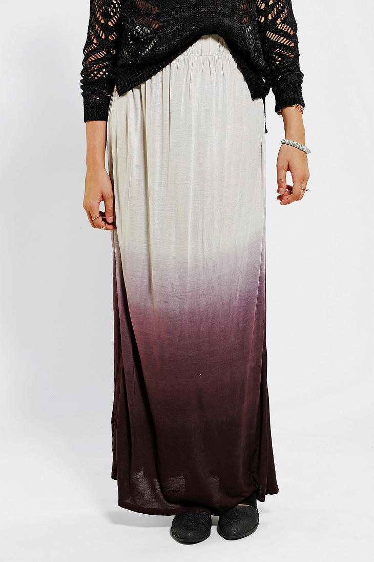 Lyst Urban outfitters Ecote Easy Knit Maxi Skirt in Purple