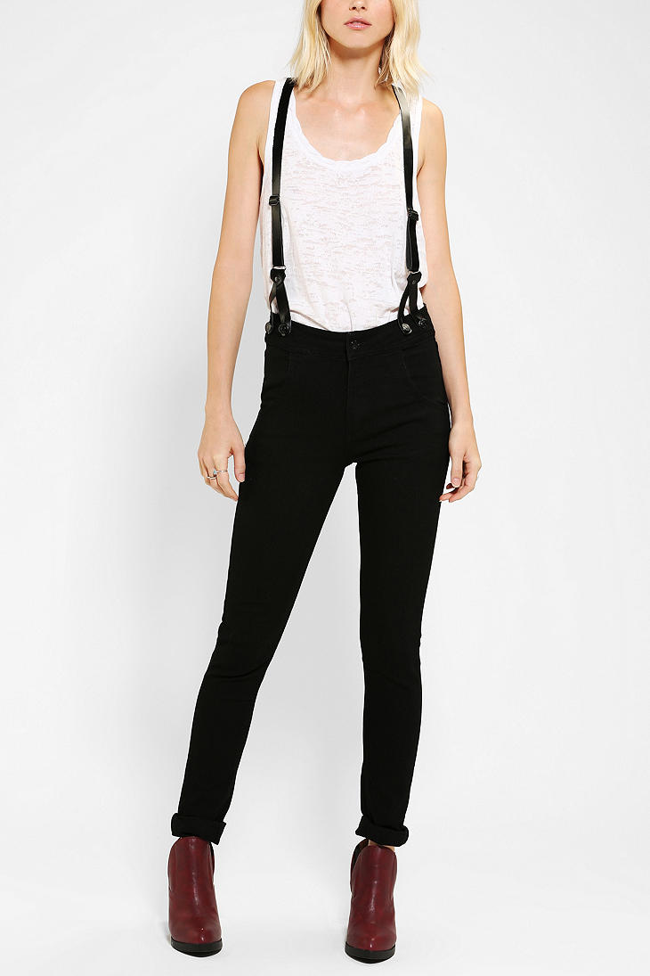 suspender skinny jeans