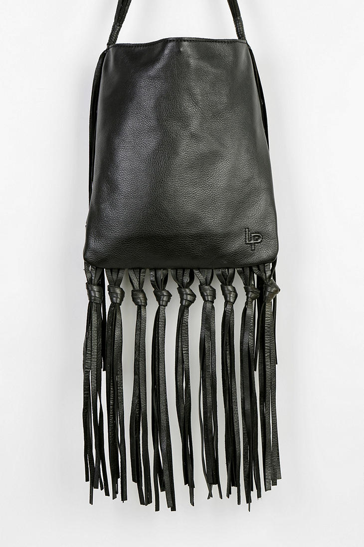 Urban Outfitters Daisy Leather Fringe Crossbody Bag in Black Lyst
