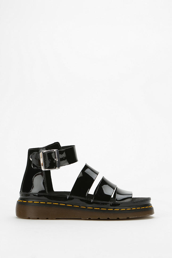 dr martens clarissa patent black