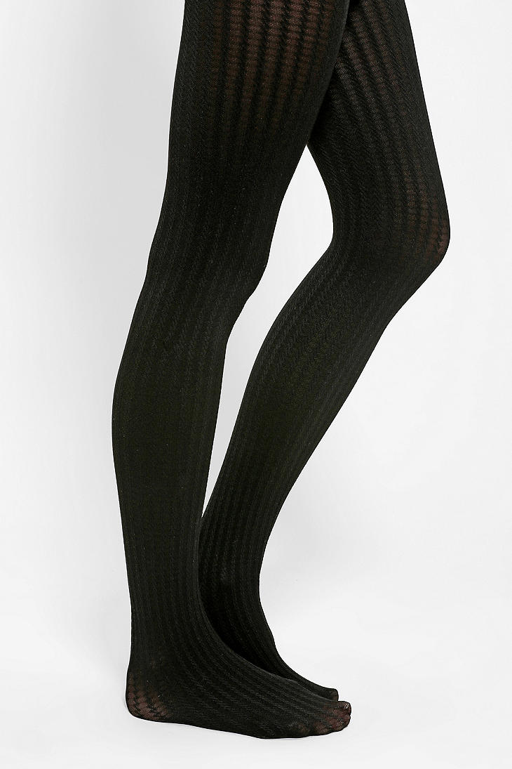 Urban Outfitters Opaque Cable Tights in 